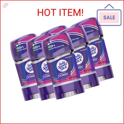 Lady Speed Stick Invisible Dry Power Antiperspirant Deodorant Gel for Women, Fre