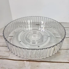 TARGET Lazy Suzan Clear Rotating Storage Tray 10" Diameter For Organizing & Disp