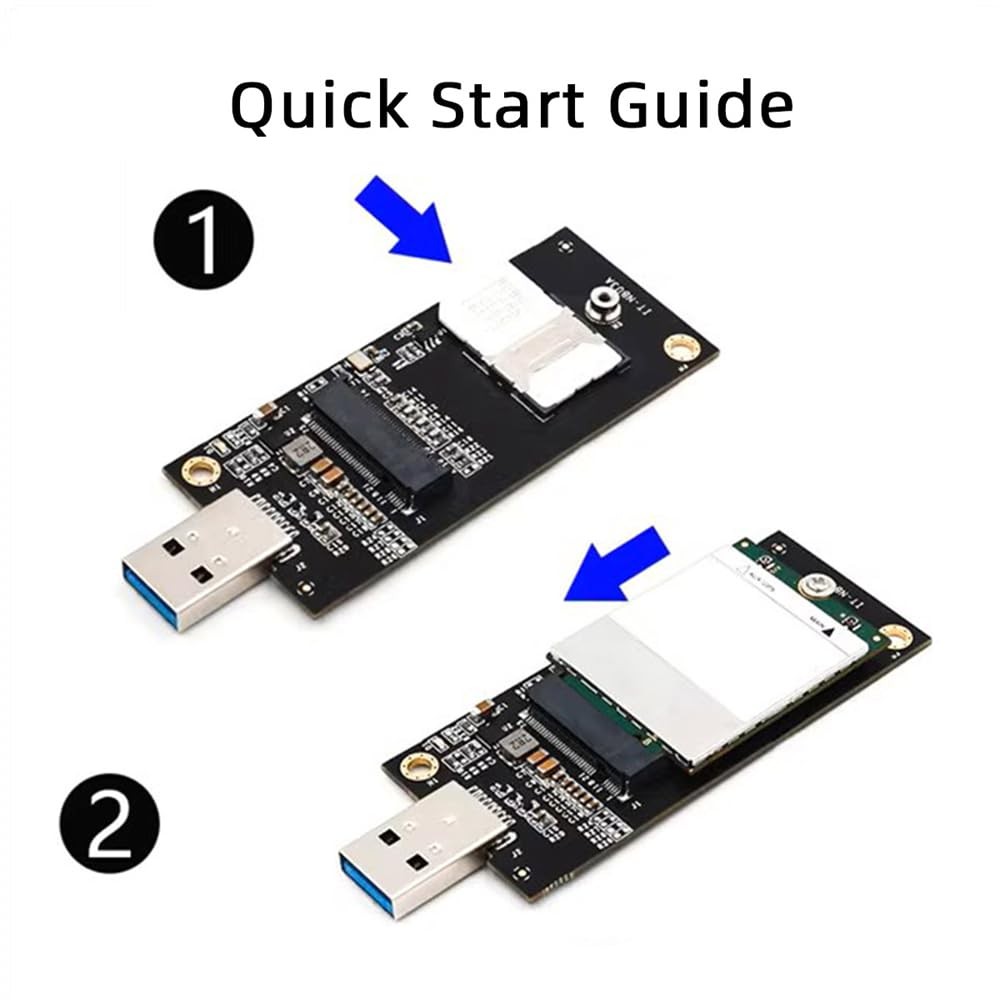 Clé M.2 NGFF WWAN vers USB 3.0 adaptateur pour test de module cellulaire - 3