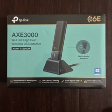 TP-Link AXE3000 WiFi 6E High Grain Wireless USB Adapter Archer TXE50UH 