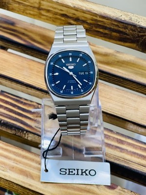Very Rare seiko Tv shape blue Dail 6319-521A Automatic watch for