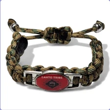 Cahto Indigenous Native American Tribe Flag Adjustable Charm Bracelet