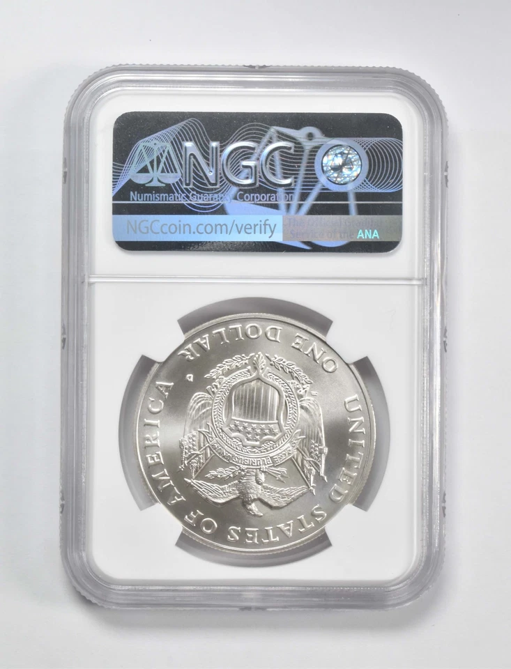 1994-D U.S. Capitol Bicentennial Commemorative $1 MS70 NGC Brown Label *9563 - Image 2 of 4