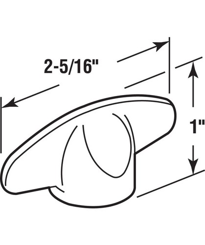 Casement Window Tee Handle H-3968 Stone 3/8” Spline Socket 2 Pack Hardware - Picture 2 of 4