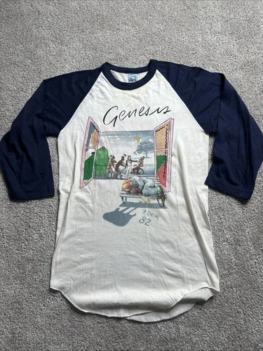 Band shirt Genesis Abacab Concert Tour Size M R 1980s vintage concert t-shirt, vintage, single stitch, B+ condition