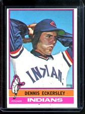 1976 Topps Dennis Eckersley Rookie Card #98 Indians. rookie card picture