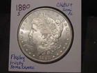 1880-S MORGAN DOLLAR CHOICE BU + NICE POPULAR DATE SEMI PL PQ FROSTY SOME CAMEO