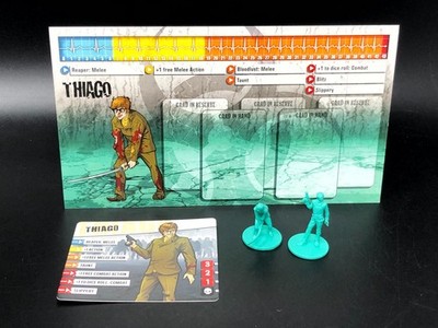 Zombicide - Gaming Night 2 - Thiago Survivor Figure + 1st & 2nd Edition ID Card