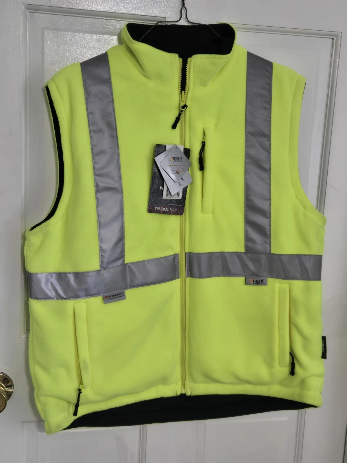 Polartec Vest thermal soft shell NWT sz Large hi visibilty