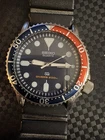Seiko 5H26-7A19 Pepsi Bezel Watch Vintage with Original Rubber Band