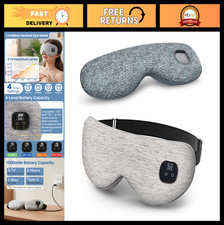 Cordless Heated Eye Mask for Dry Eyes, Warm Compress, 4 Heat/Time Levels, Sleep