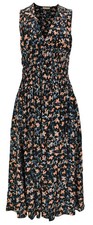 Ulla Johnson Sylvie Midi Dress Womens 2 Black Silk ($790 Retail) NWT