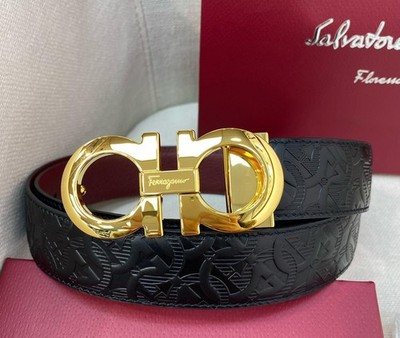 Authentic Salvatore Ferragamo leather belt