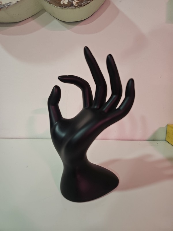 Used Bead Landing Black Hand Jewelry Stand Market Vendor Display