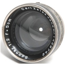 Zeiss Jena for Contax I Sonnar 2/5 cm Black/Nickel lens