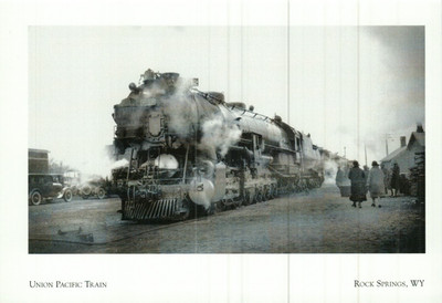 *Postcard-''The Union Pacific Train #9012''... *Rock Springs, WY {C142}-