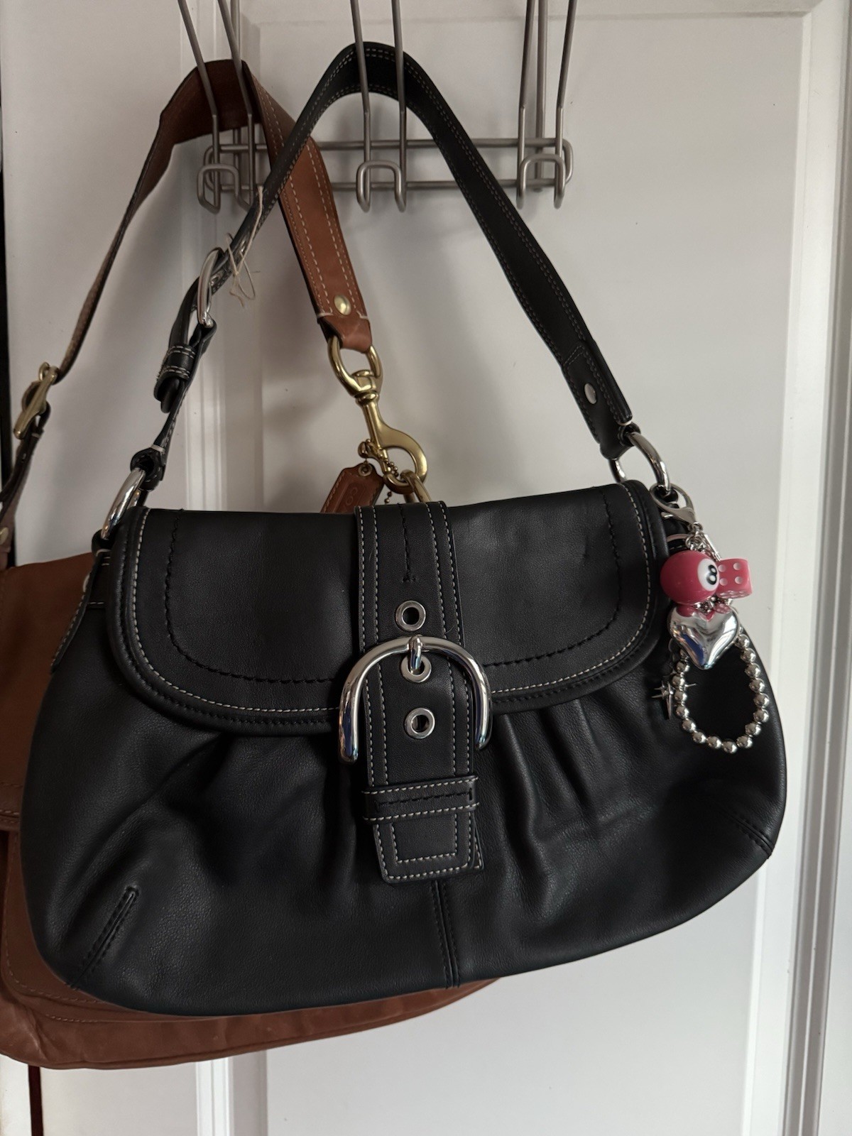 Coach Large Black Leather Soho Bag