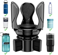 Automatic Car Cup Holder Expander, Large Water Bottles Holder for Yeti, Hydro Fl