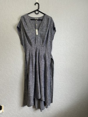 NWT Max Studio Size XL Blue Linen Blend V Neck Tie Waist Hi Lo Dress D40 | eBay NWT Max Studio Size XL Blue Linen Blend V Neck Tie Waist Hi Lo Dress D40 | eBay