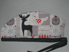 Surgical Scrub Hats/Cap Christmas gingham