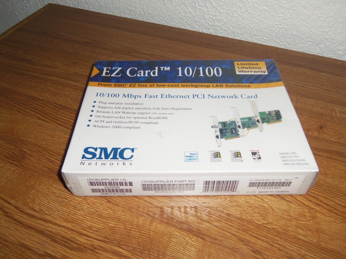 PC周辺機器 SMC - PCI FAST 10/100 ETHER SMC1211TX 1211TX Amazon.com: SMC - PCI FAST 10/100 ETHER SMC1211TX 1211TX