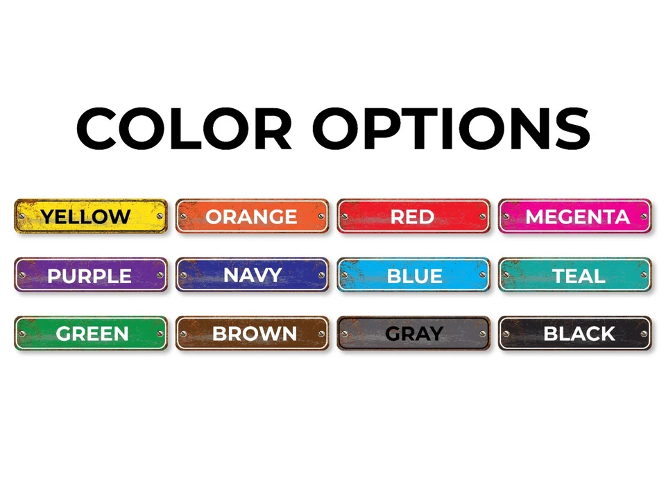 Custom Personalized Street Signs, garage sign, road sign, RUSTY VINTAGE Look new - Image 2 of 4