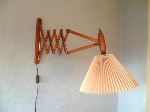 Stylische Teak Scherenlampe Lampe Leuchte Erik HANSEN Le Klint 60er 70er Danish - Bild 5 von 11