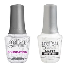 Duo Harmony Matte Top Coat + Foundation Sealer Top Base Gel 0.5 oz