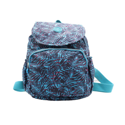 Mädchen Kinder Rucksack Backpack Schultasche Seitentasche Canvas gemustert Knittertaschen