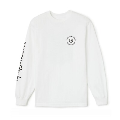 BRIXTON x FENDER HIGHWAY LONG SLEEVE SHIRT SIZE: M WHITE