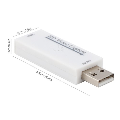 Carte Vidéo 1080P 4K HD vers USB2.0 Blanc pour Haut Parleur TV Ordinateur - Photo 12/12