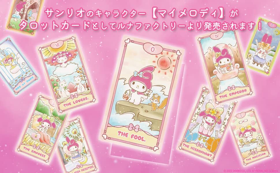 My Melody LUNA`s TAROT Card Deck Set 78 Sheets sanrio Kawaii LUNA