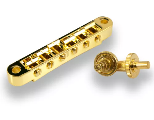 Kluson USA Made Nashville Tune-o-Matic Bridge Zinc Gold KLP-1201G