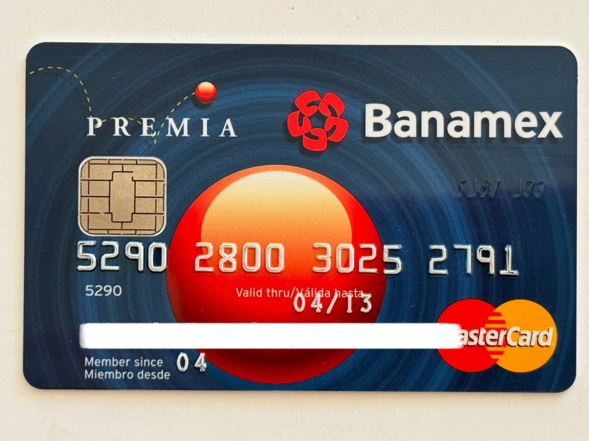 Banamex Credit Card▪️Mexico▪️Expired in 2013▪️Chip