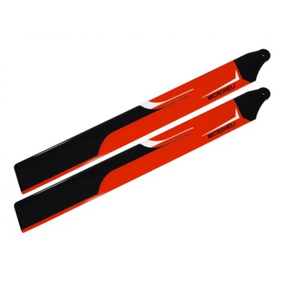 Microheli Carbon Plastic Main Blade 180mm (RD) - BLADE FUSION 180 / Smart