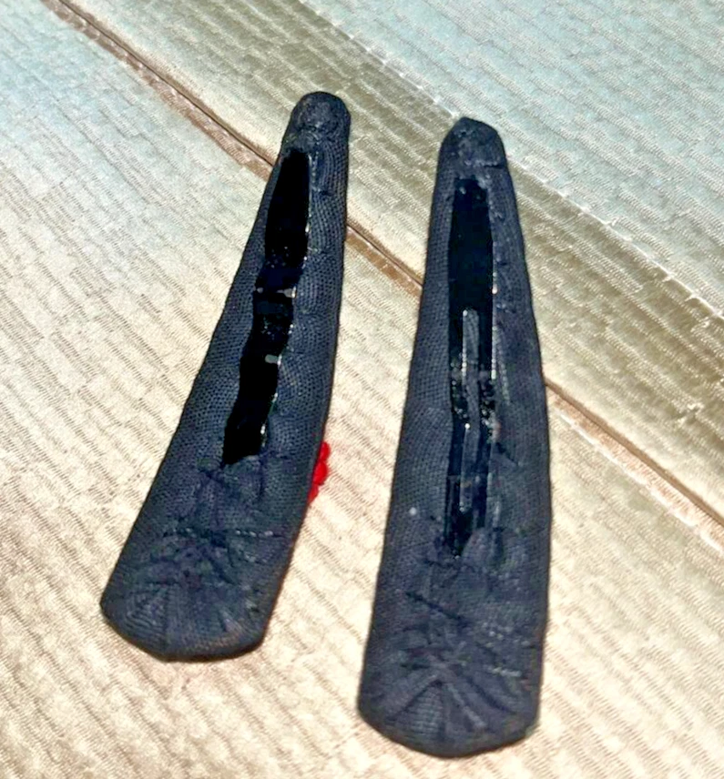 Pinzas para el cabello bordadas a mano con flores pasador de lino para niñas horquillas de moda 2 piezas Foto 4 de 4