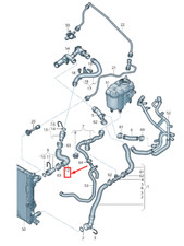 AUDI TT FV COOLANT COOLING SYSTEM COOLANT HOSE 8W0121101J