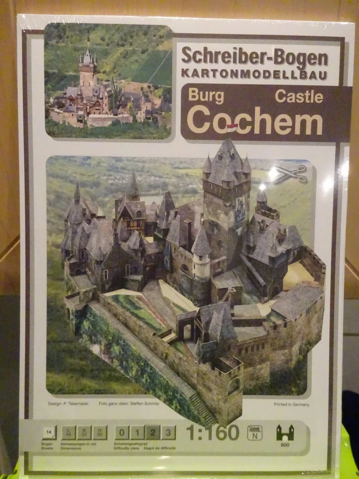 Burg Cochem Schreiber-Bogen Kartonbausatz Bastelbogen