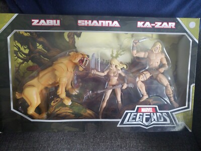 Marvel Legends SDCC SAVAGE LAND Ka-Zar Shanna Zabu 2008 Hasbro MIB