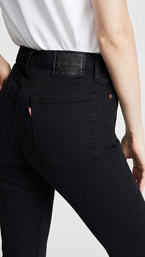 Levi's Wedgie Strait Cropped Buttonfly Jeans Women's … Gem