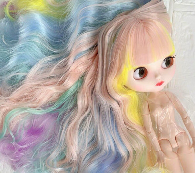 New Icy Doll Neo Blythe Size New Face no Outfit Multicolor  Rainbow Hair