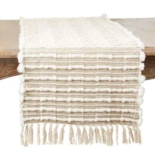 Woven Striped Table Runner