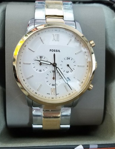 Fossil Men's Neutra Two Tone Stainless Steel Chronograph Watch Fs5385