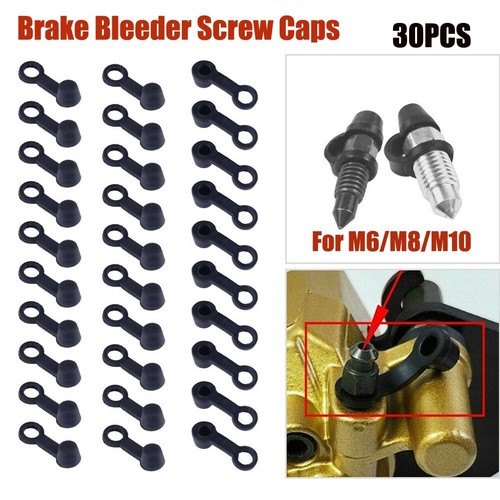 Brake Bleeder Screw Cap Soft Rubber Fitting Cap Rubber Dust Cover Black - Bild 8 von 22