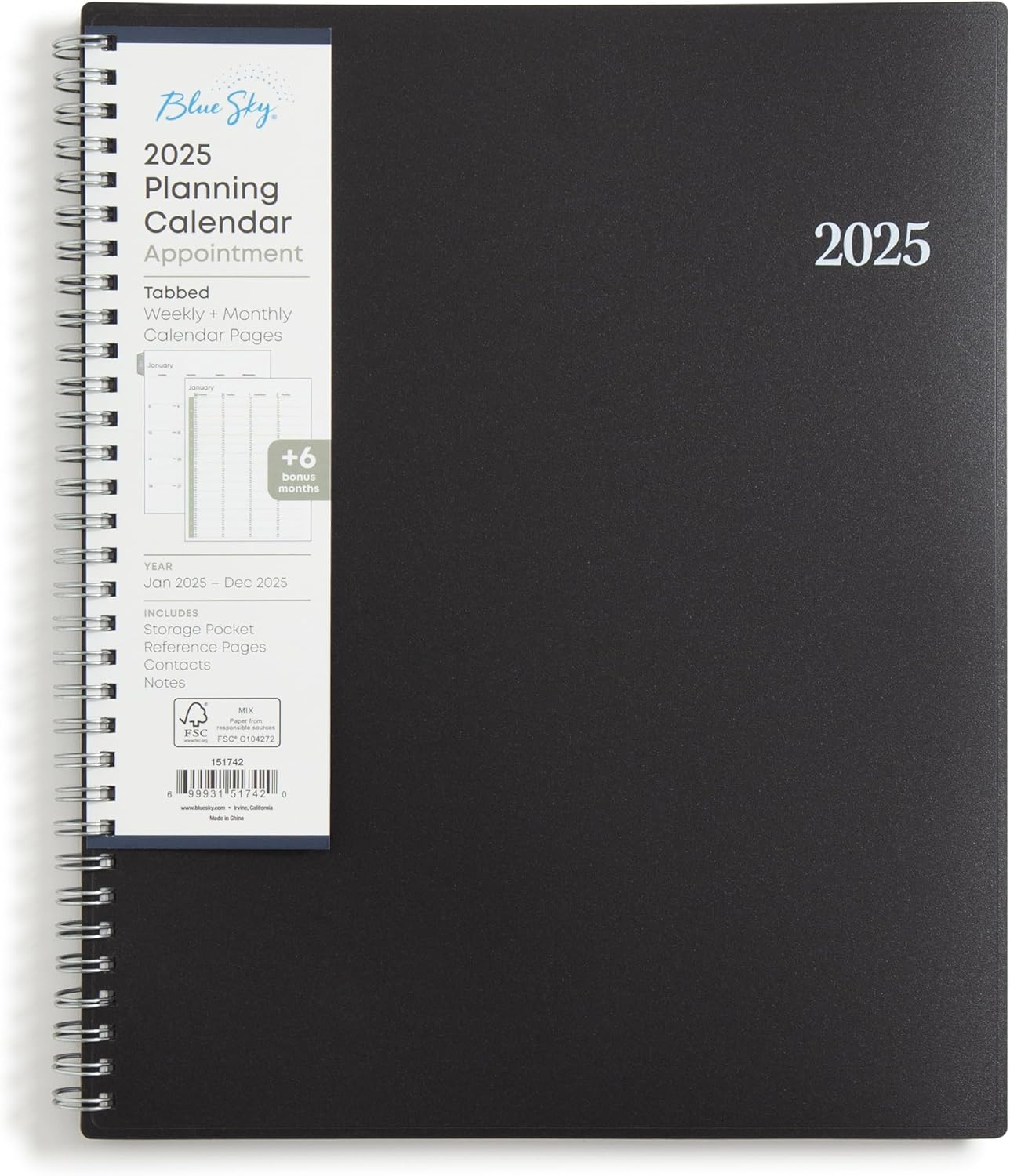 2025 Weekly and Monthly Appointment Planner Calendar, 8.5