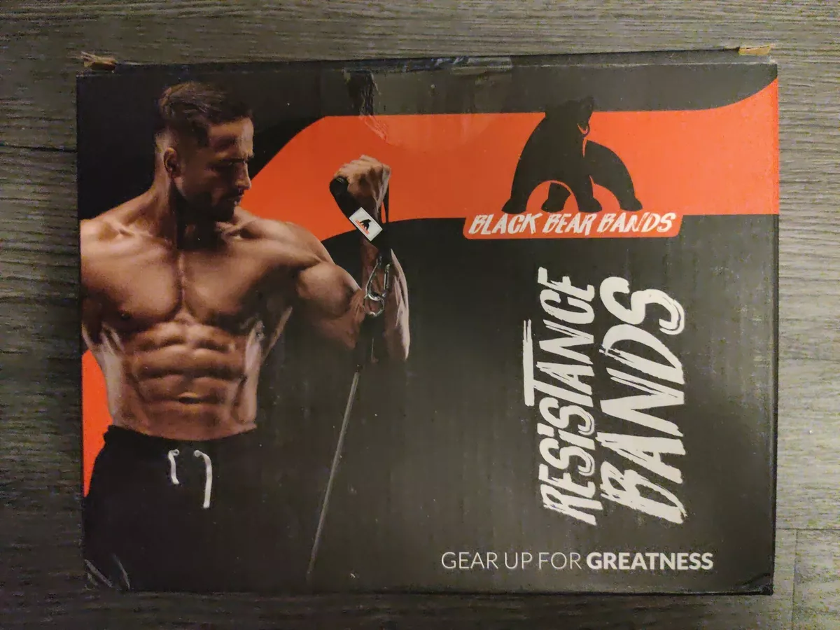Brand new in box Black Bear Bands Resistance Bands 5 Different