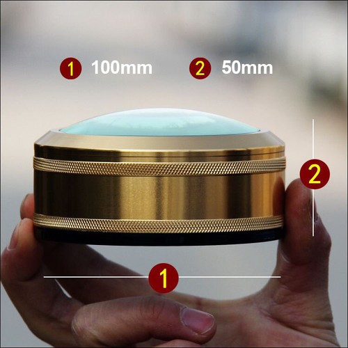 3X Desk Loupe Magnifying Glass Paperweight Metal Frame Magnifier for Reading - Picture 2 of 5