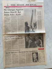 Lansing State Journal, Oct 2 1975 Sec A/p 1-2-Hearst Research Checks Murder Link