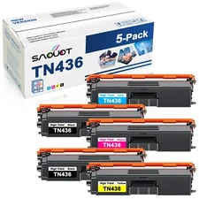 TN436 Toner Cartridge Set TN-433 Replacement for Brother TN 436 MFC-L8900CDW