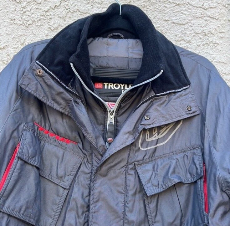 Chaqueta gris Troy Lee Designs Titus Racing Team Moto para hombre talla M Foto 2 de 4